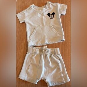 Light Blue Mickey Mouse Outfit